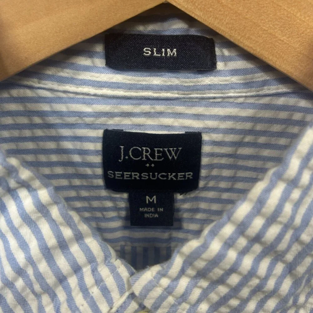 EUC J.Crew Stripped Button Down Shirt Size M